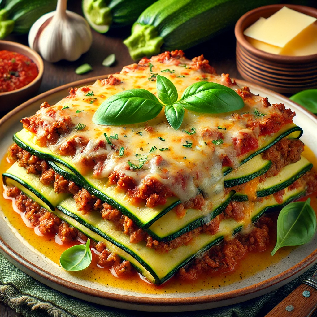 "Keto Zucchini No Noodle Lasagna – A Low-Carb, Gluten-Free Comfort Dish"