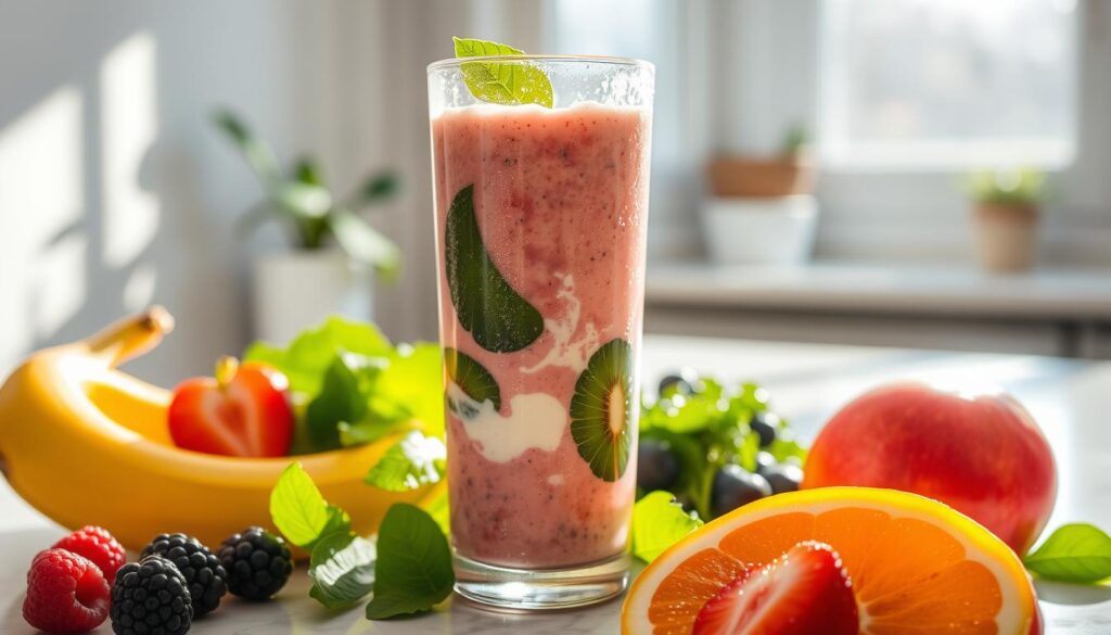 Healthy high-protein breakfast smoothies